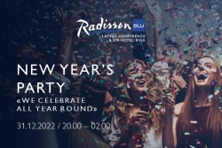 NEW YEAR’S PARTY AT EVENT ROOM OMEGA Radisson Blu Latvija Conference & Spa Hotel